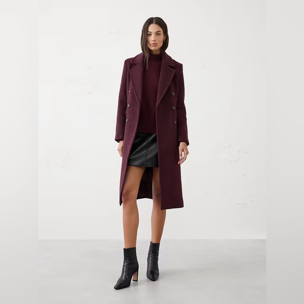 NWT! Banana Republic Vino Rosso Timeless Topcoat - Multiple